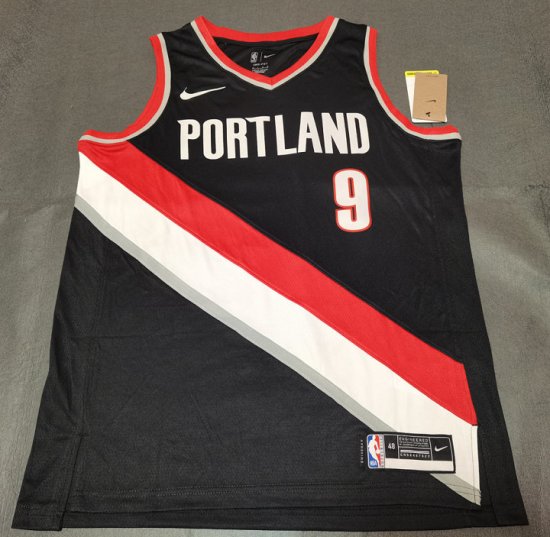 NBA 9 Grant Portland Trail Blazers Maillot noir